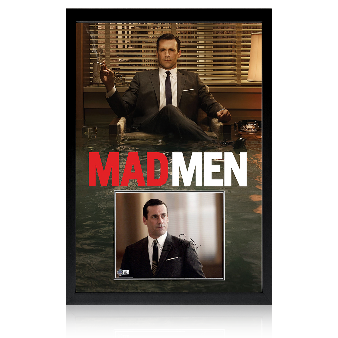 John Hamm Signed Mad Men Image Iconic Frame (AFTAL Authentication)