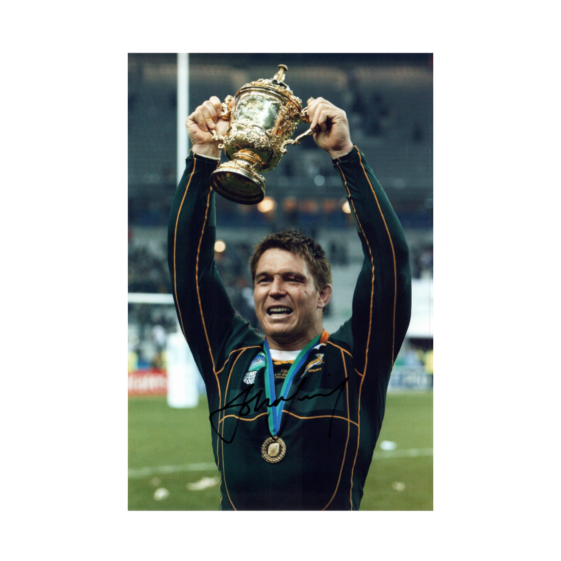 John Smit Signed 12x8 Image