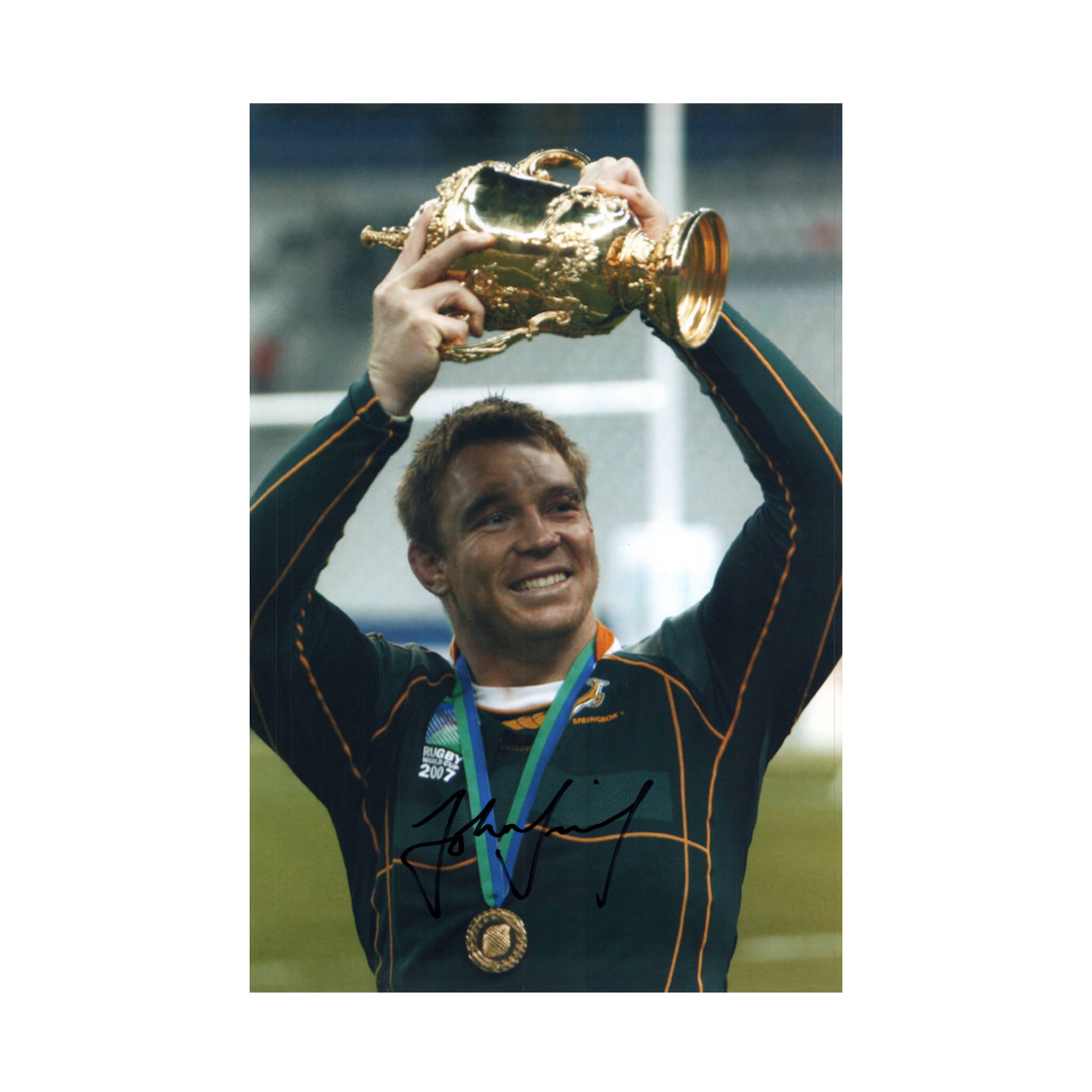 John Smit Signed 12x8 Image