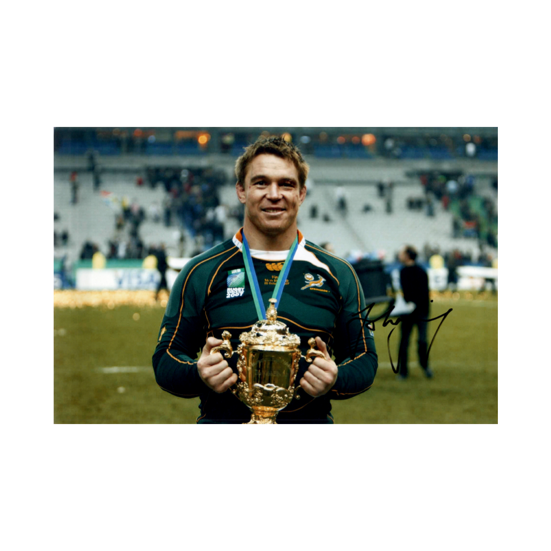 John Smit Signed 12x8 Image