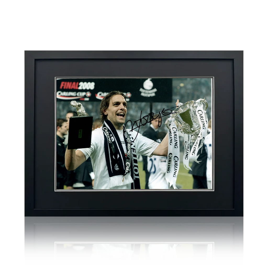 Jonathan Woodgate Signed Tottenham Hotspur Image Deluxe Mount Frame