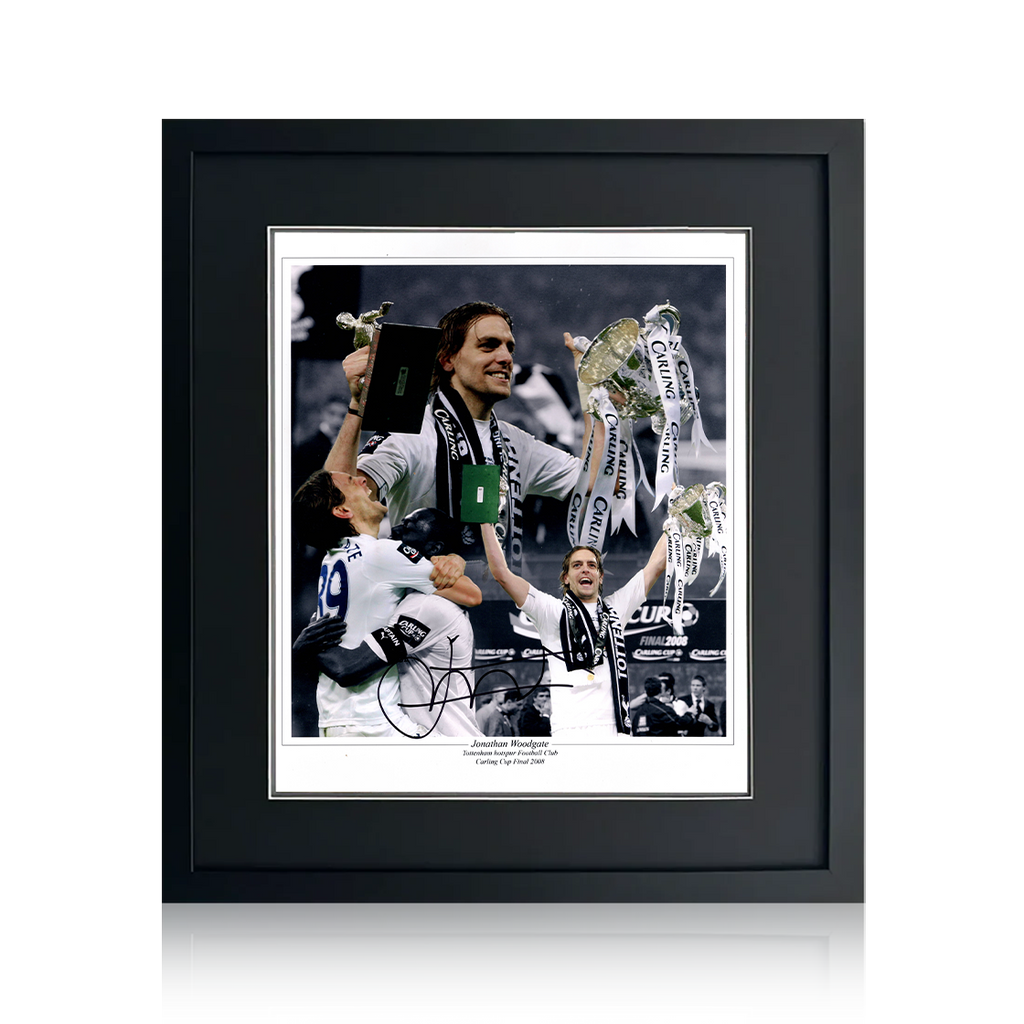 Jonathan Woodgate Signed Tottenham Hotspur Image Deluxe Mount Frame
