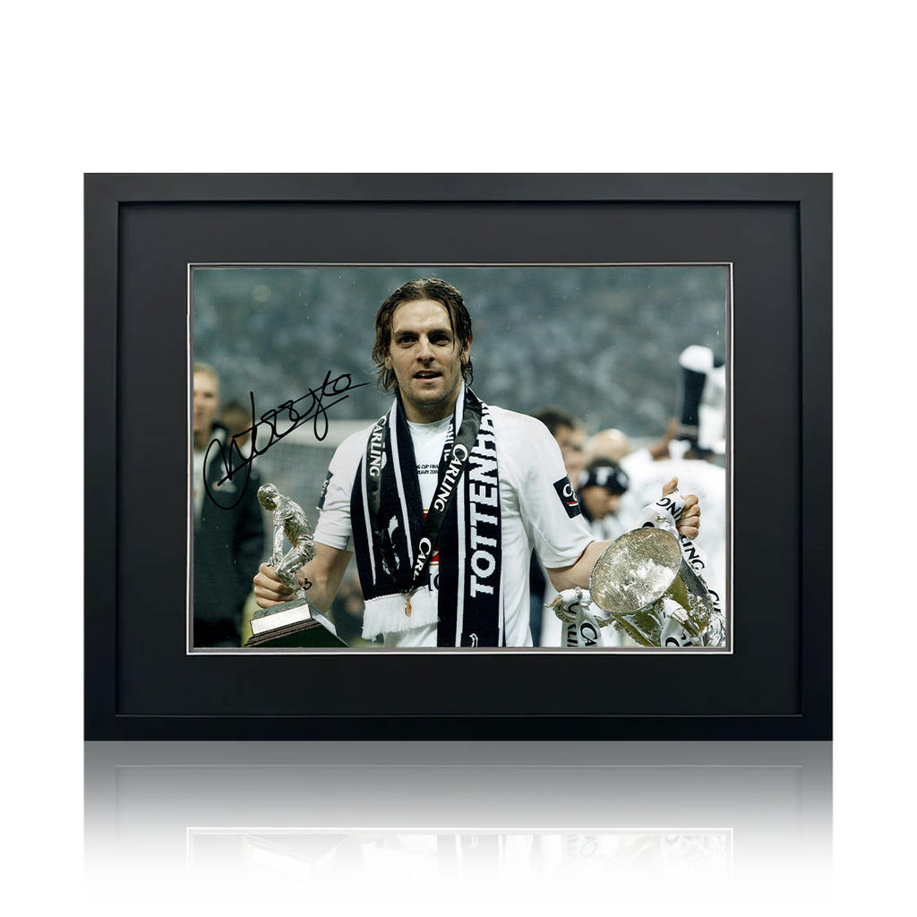 Jonathan Woodgate Signed Tottenham Hotspur Image Deluxe Mount Frame