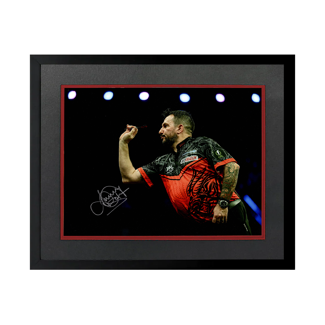 Jonny Clayton Signed 16x12 Image Deluxe Mount Frame #3