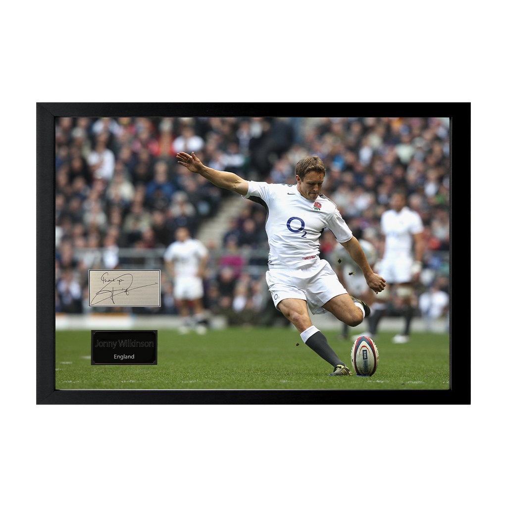 Jonny Wilkinson Signed Cut Iconic Frame (ACG Cert)