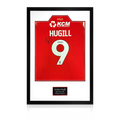Jordan Hugill Match-Worn & Signed Rotherham United Shirt Premium Frame