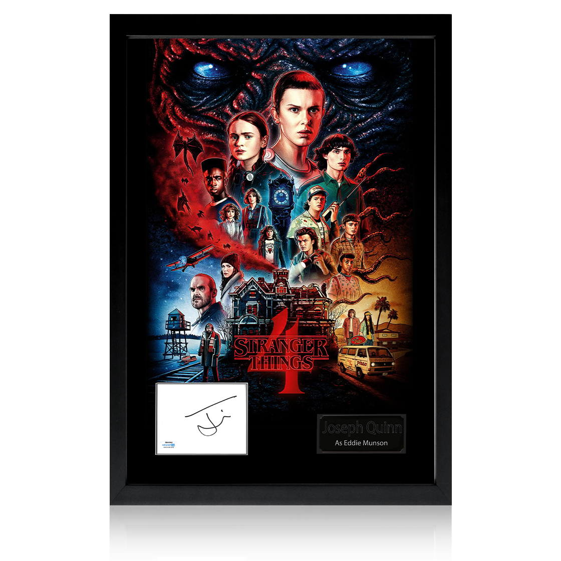 Joseph Quinn Signed Stranger Things Iconic Frame (ACOA)