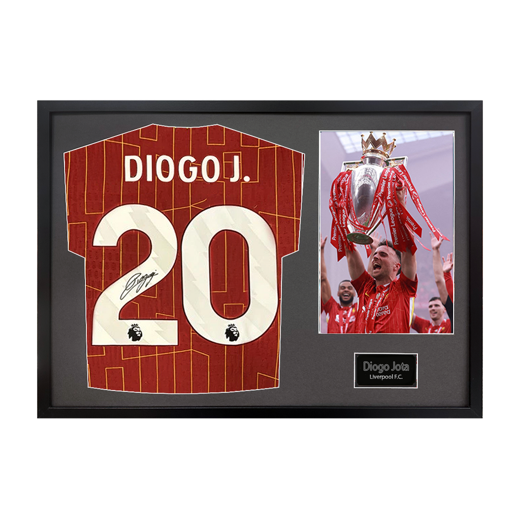 Diogo Jota Signed Liverpool Shirt Classic Frame (ACG Cert)