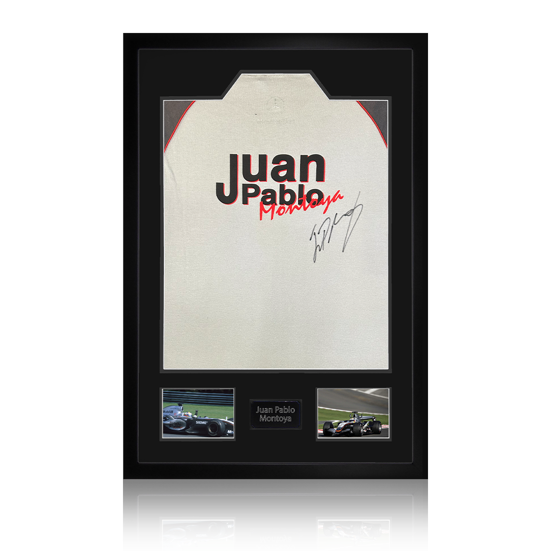 Juan Pablo Montoya Signed Shirt Premium Frame