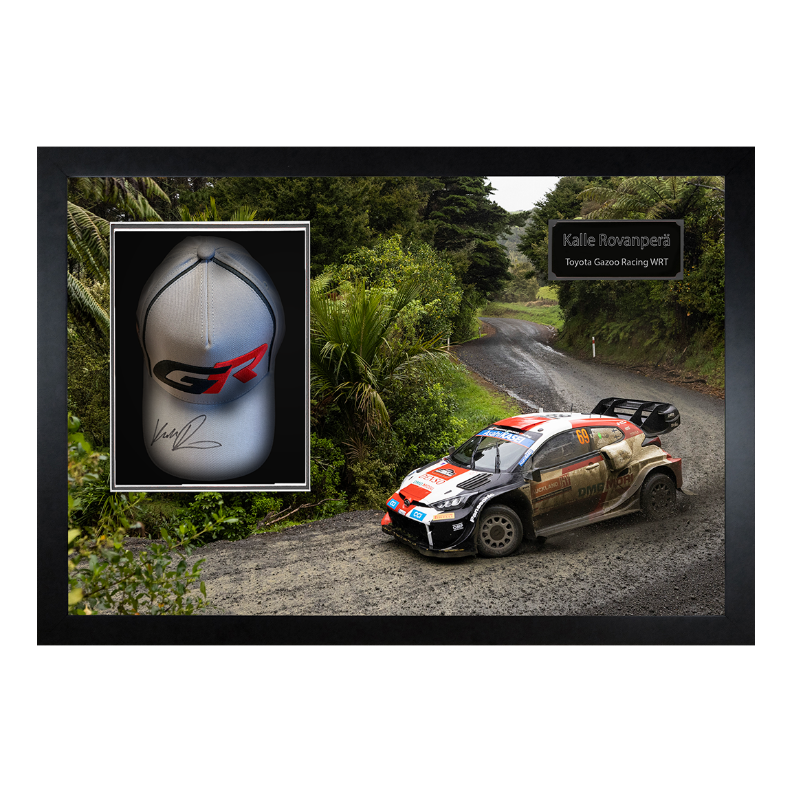Kalle Rovanperä Signed Toyota Gazoo WRC Cap Iconic Frame