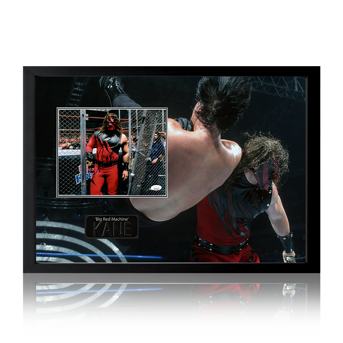 Kane "Big Red Machine" Signed Image Iconic Frame (JSA)