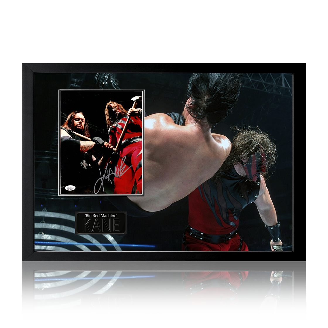 Kane "Big Red Machine" Signed Image Iconic Frame (JSA)