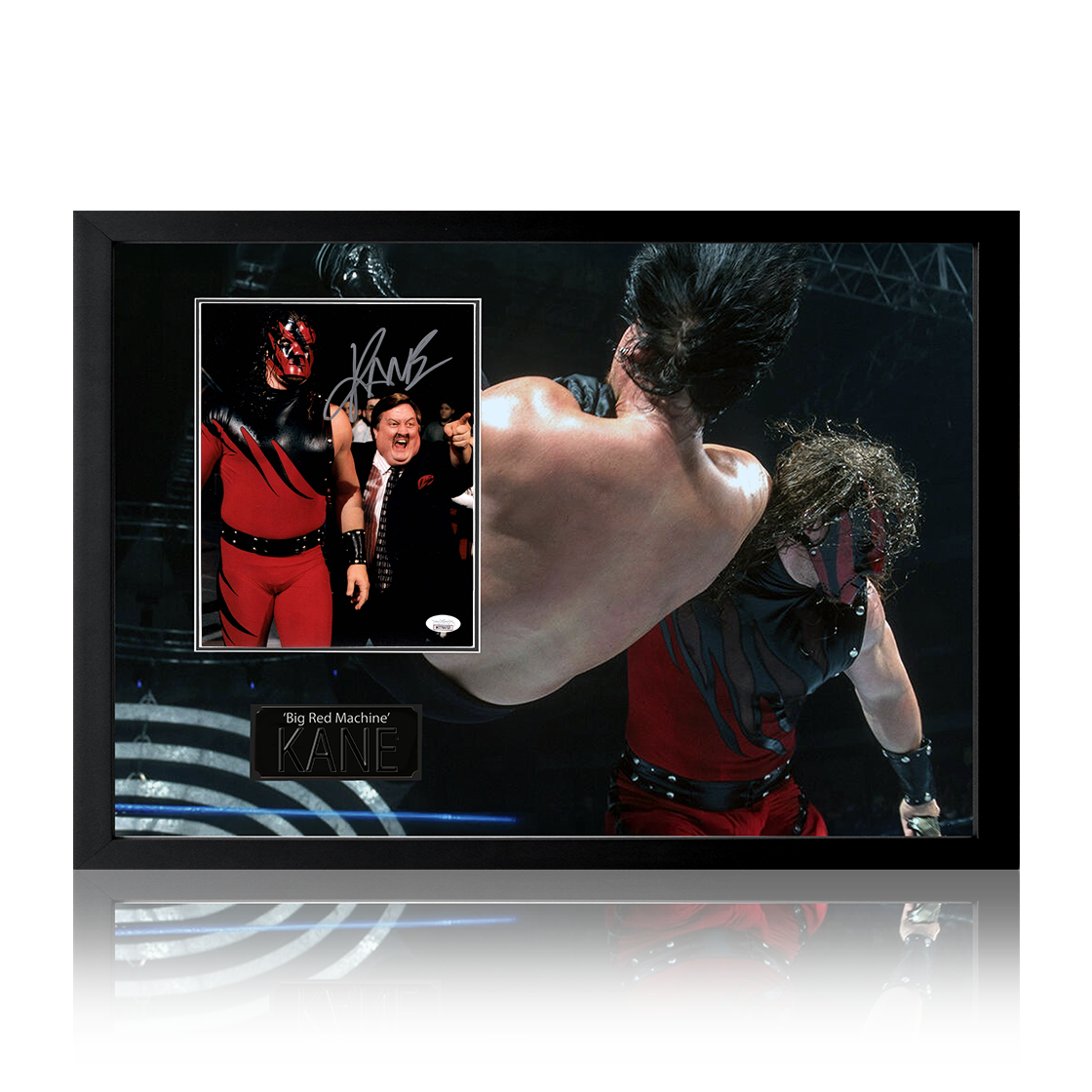 Kane "Big Red Machine" Signed Image Iconic Frame (JSA)