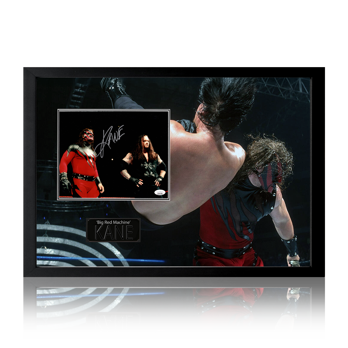Kane "Big Red Machine" Signed Image Iconic Frame (JSA)