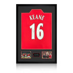 Roy Keane Signed Manchester United Shirt Premium Frame