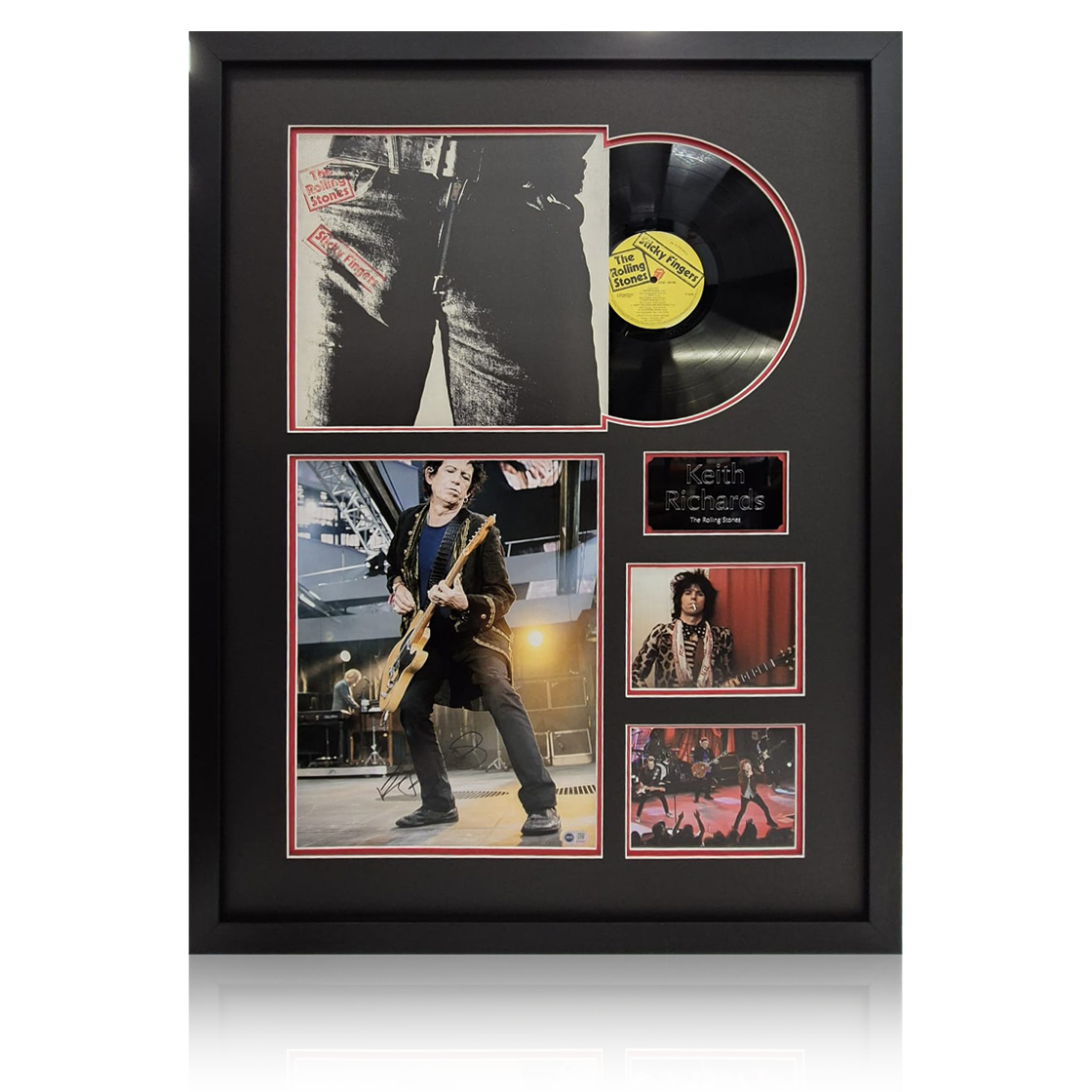 Keith Richards Signed Image Elite Frame