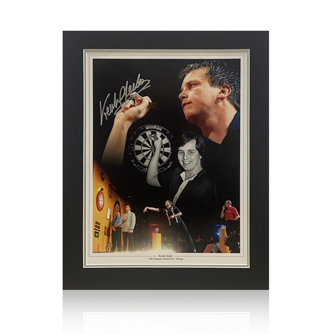 Keith Deller Signed Mount