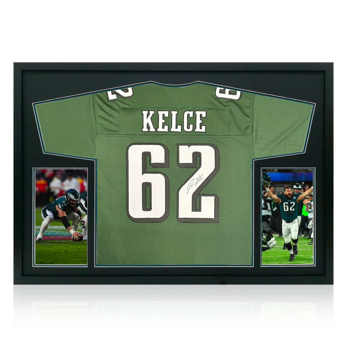 Monthly Auction Jason Kelce Signed Philadelphia Eagles Jersey Display The Fan Cave Memorabilia