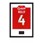 Liam Kelly Match-Worn & Signed Rotherham United Shirt Premium Frame