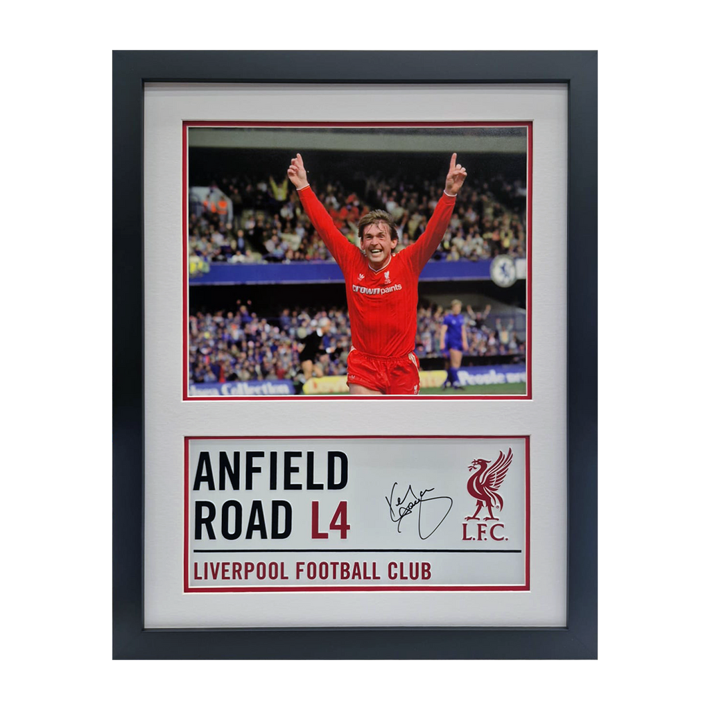 Kenny Dalglish Signed Anfield Road Sign Iconic Frame