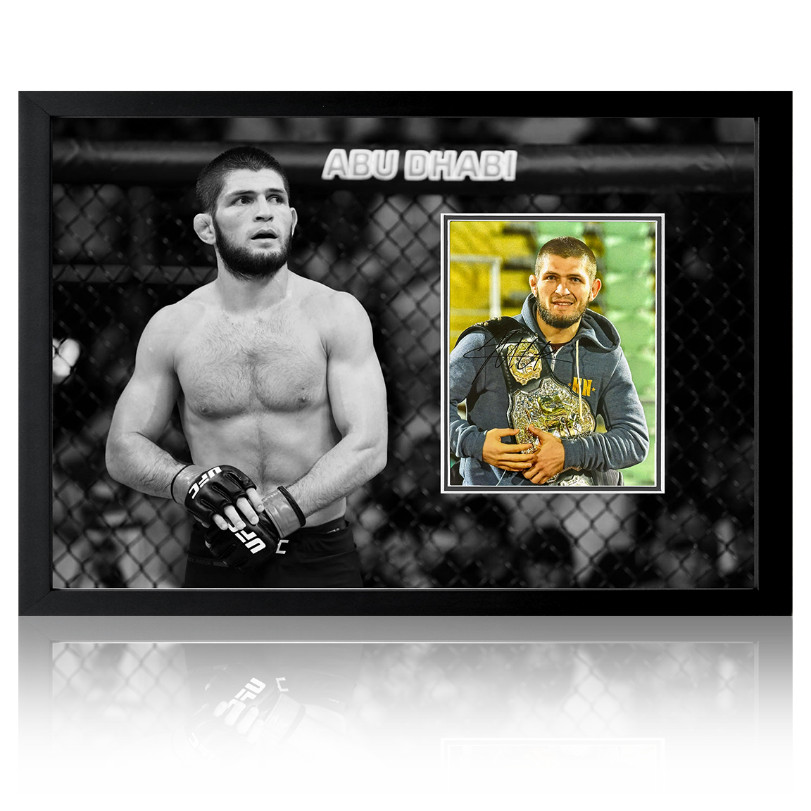 Khabib Nurmagomedov Signed UFC Iconic Frame