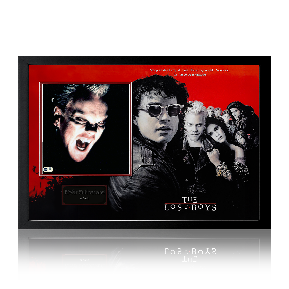 Kiefer Sutherland Signed Lost Boys Image Iconic Frame (ACG Cert)