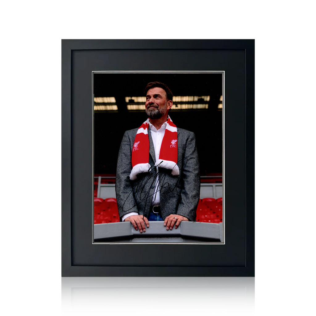 Jürgen Klopp Signed Image Deluxe Mount Frame (ACG Cert)