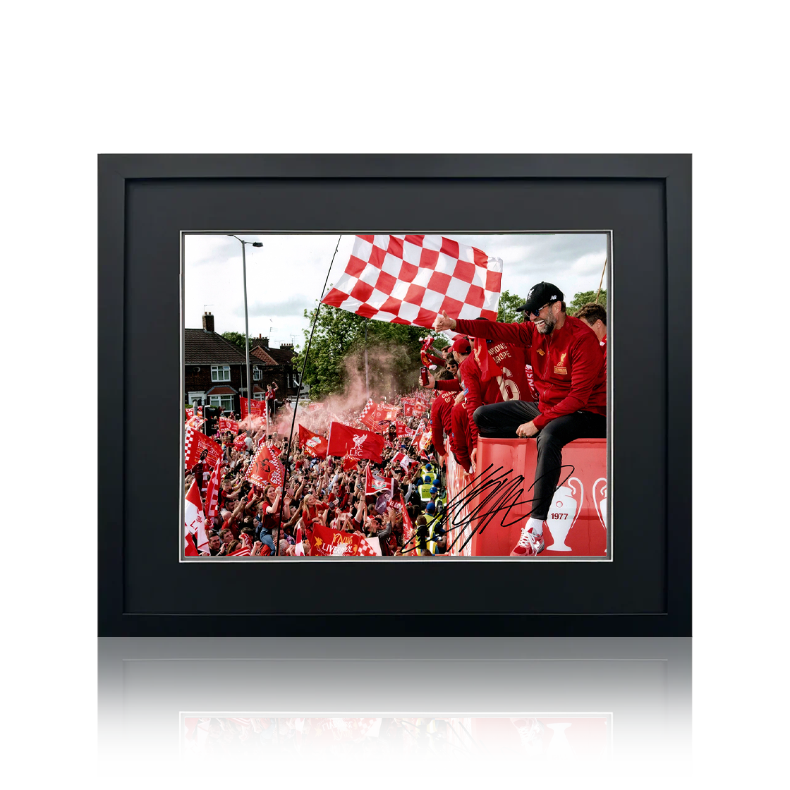 Jürgen Klopp Signed Image Deluxe Mount Frame (ACG Cert)