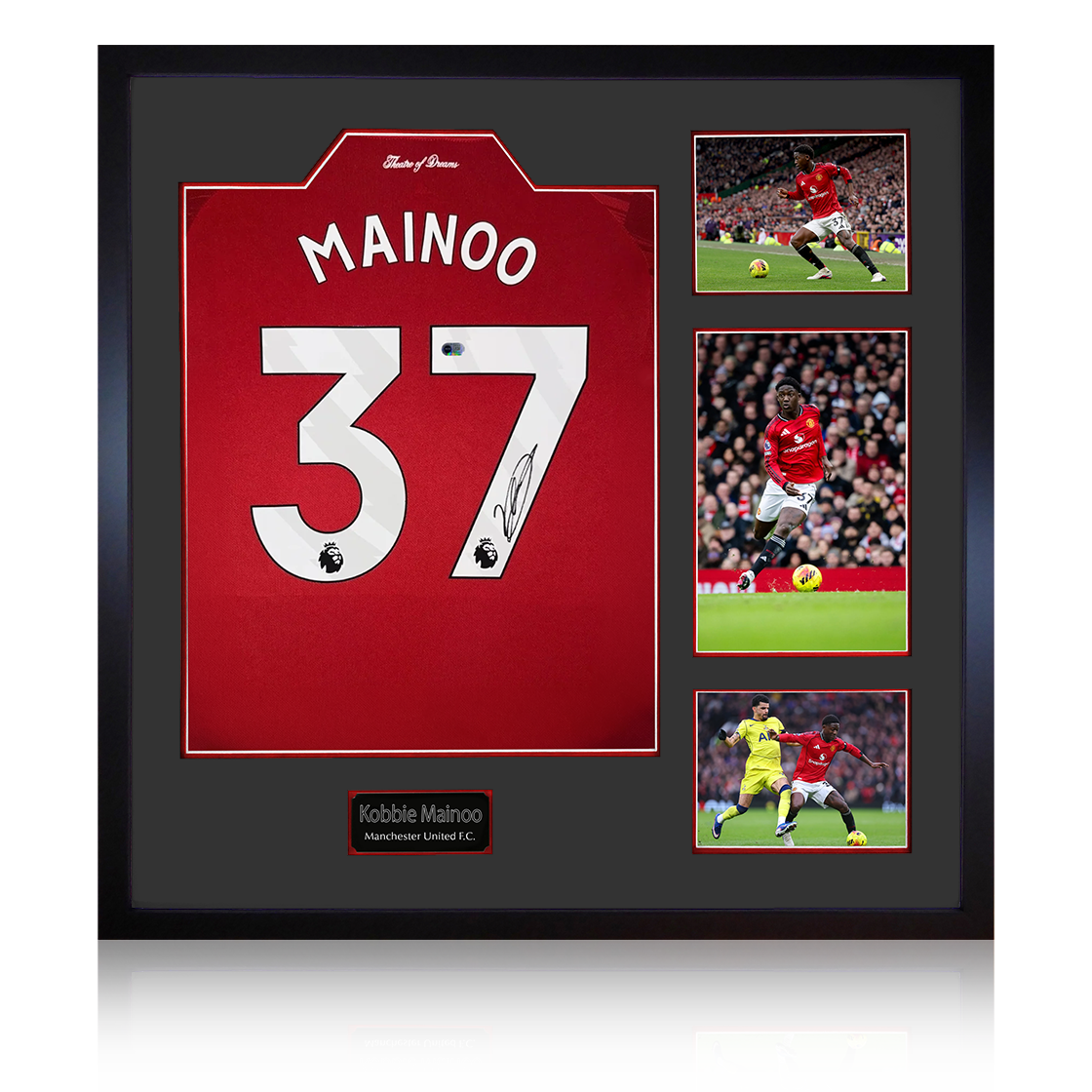 Kobbie Mainoo Signed Manchester United Elite Frame (ACG Cert)