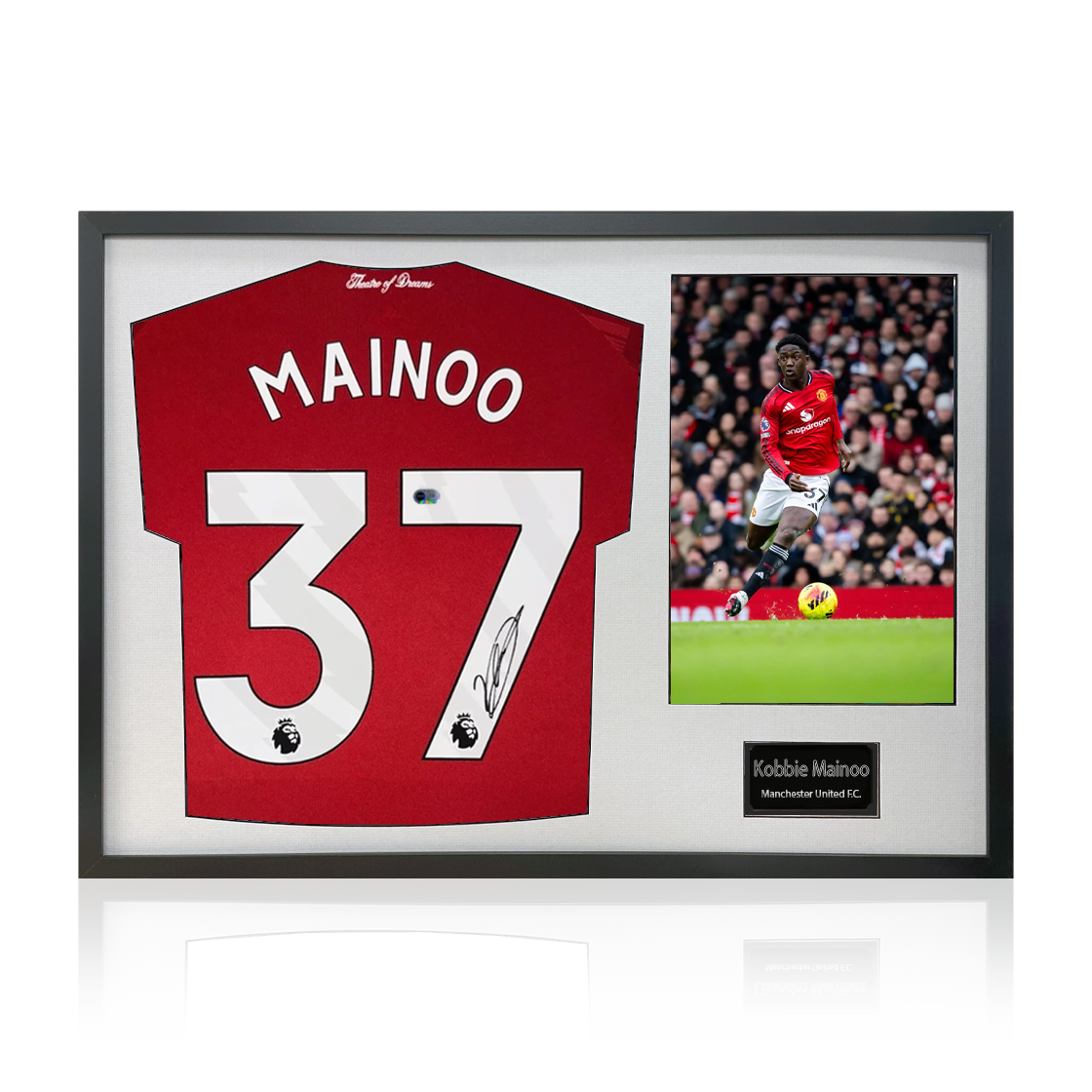 Kobbie Mainoo Signed Manchester United Classic Frame (ACG Cert)