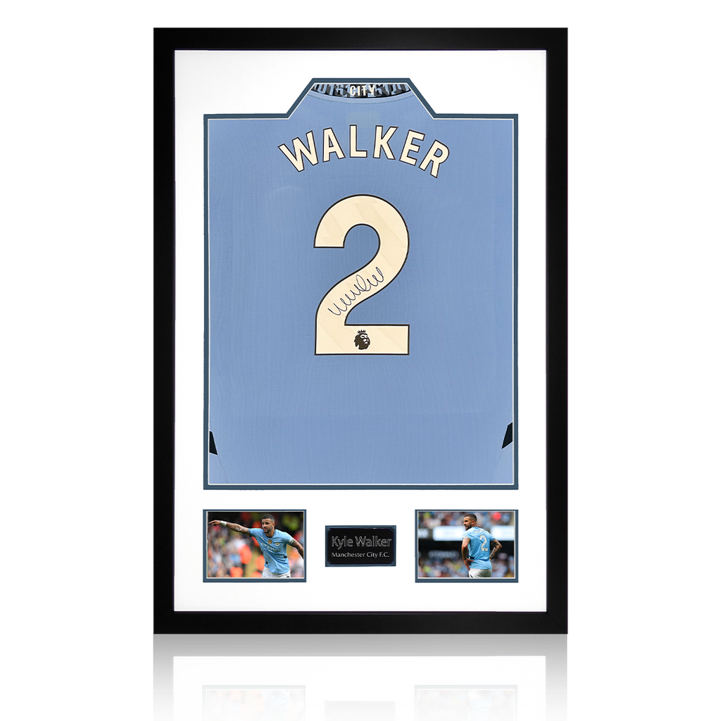 Kyle Walker Signed Manchester City 24/25 Shirt Premium Frame