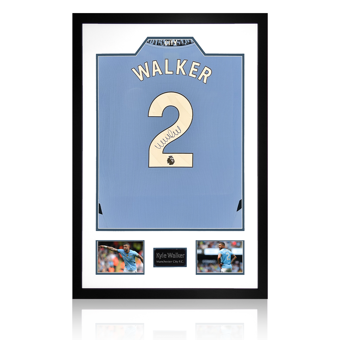 Kyle Walker Signed Manchester City 24/25 Shirt Premium Frame