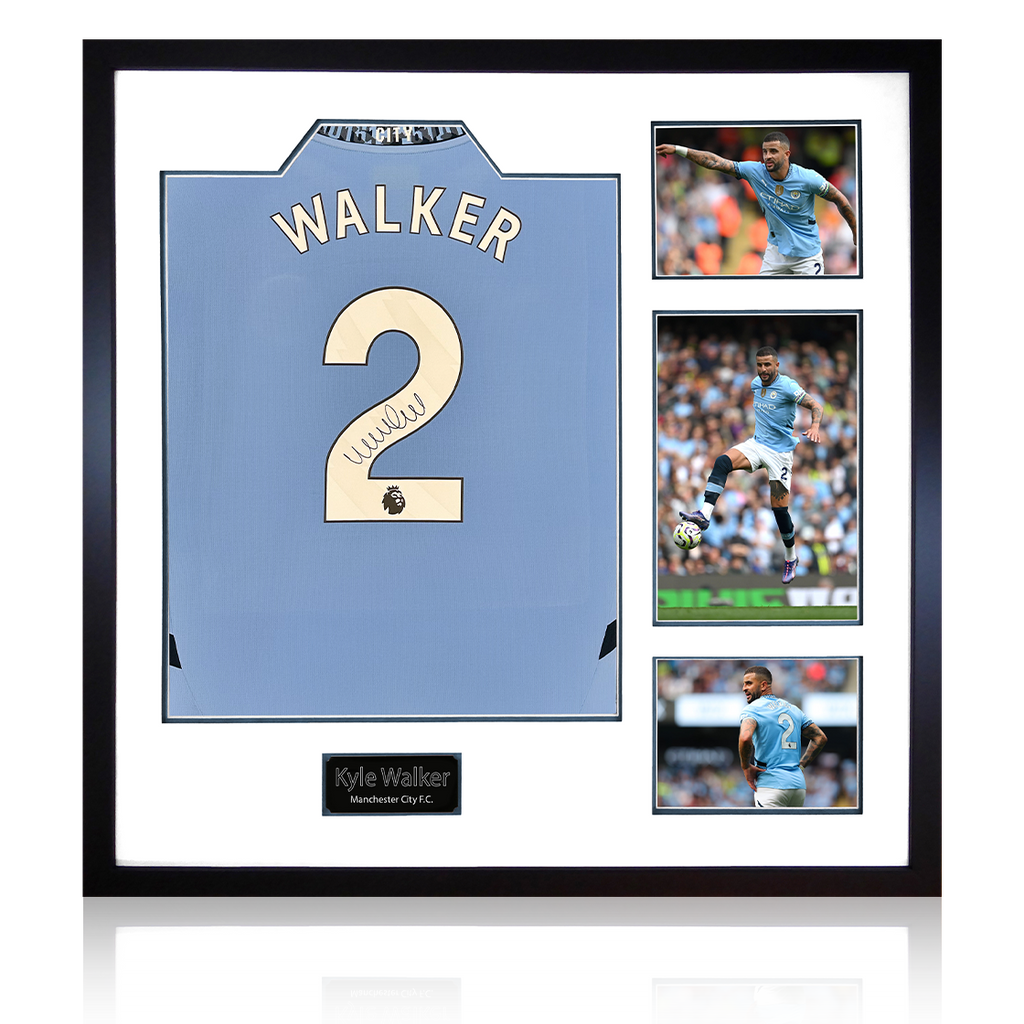 Kyle Walker Signed Manchester City 24/25 Shirt Elite Frame