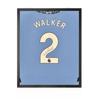 Kyle Walker Signed Manchester City 24/25 Shirt Compact Frame
