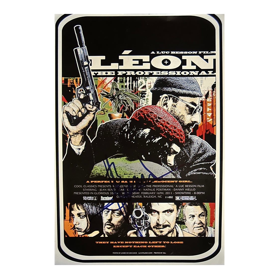 Luc Besson Signed Leon 12x8 Photo