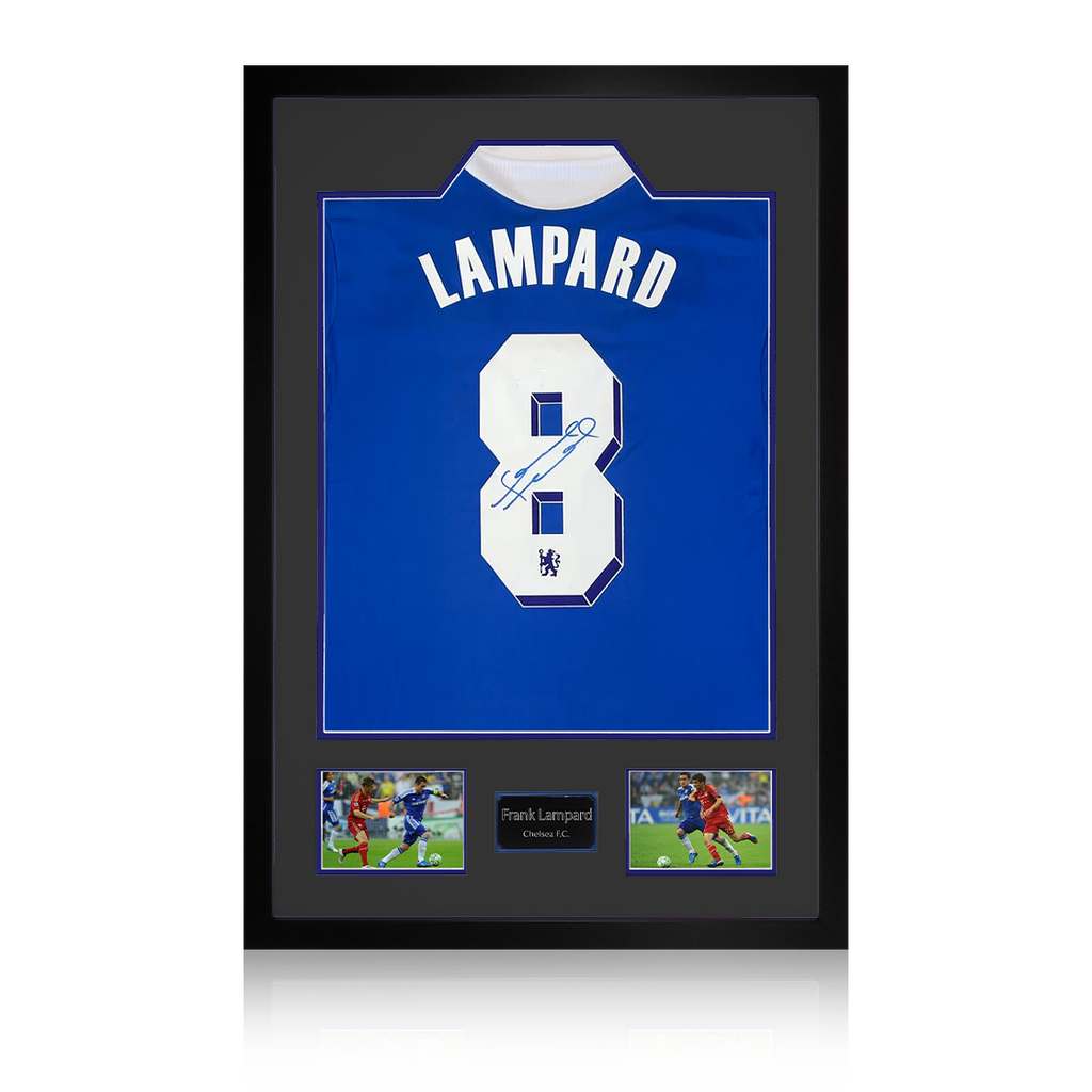 Frank Lampard Signed Chelsea Shirt Premium Frame (ACG Cert)