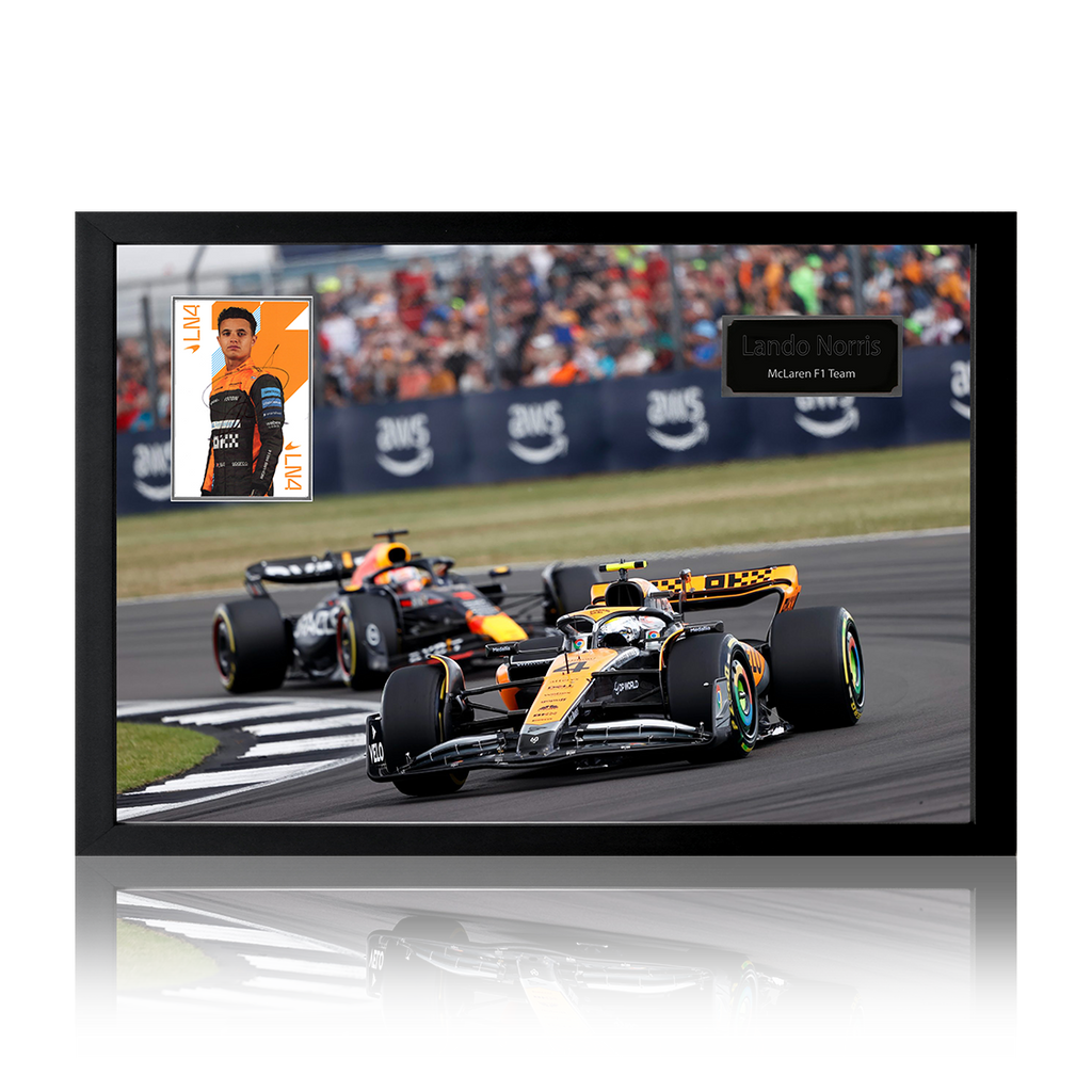 Lando Norris Signed McLaren F1 Team Iconic Frame