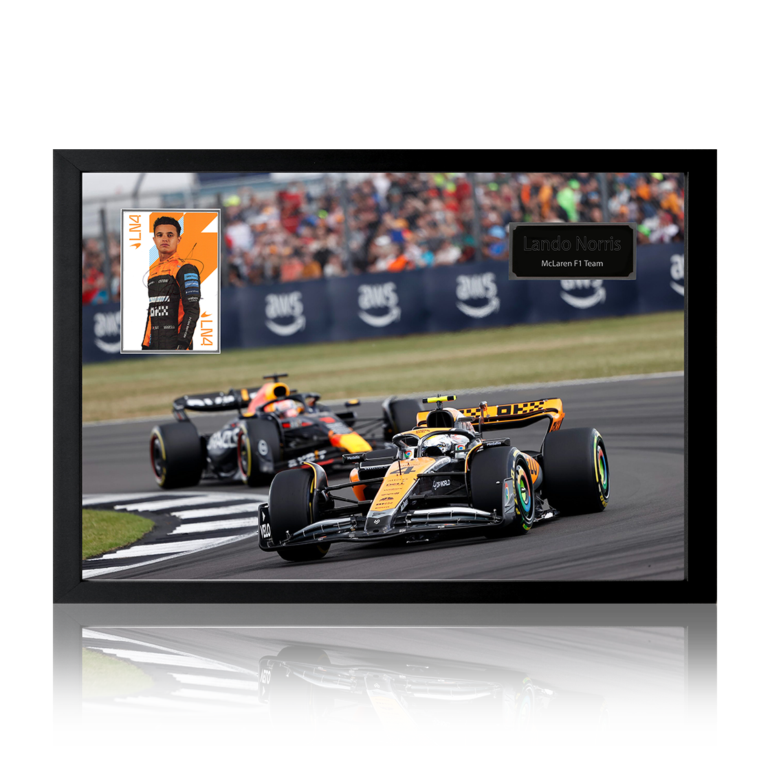 Lando Norris Signed McLaren F1 Team Iconic Frame