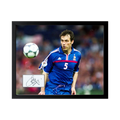 Laurent Blanc Signed France Cut Deluxe Mount Frame