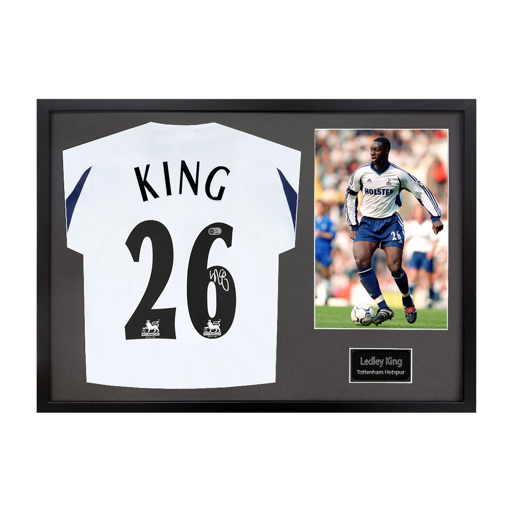 Ledley King Signed Tottenham Hotspur Shirt Classic Frame (ACG Cert)