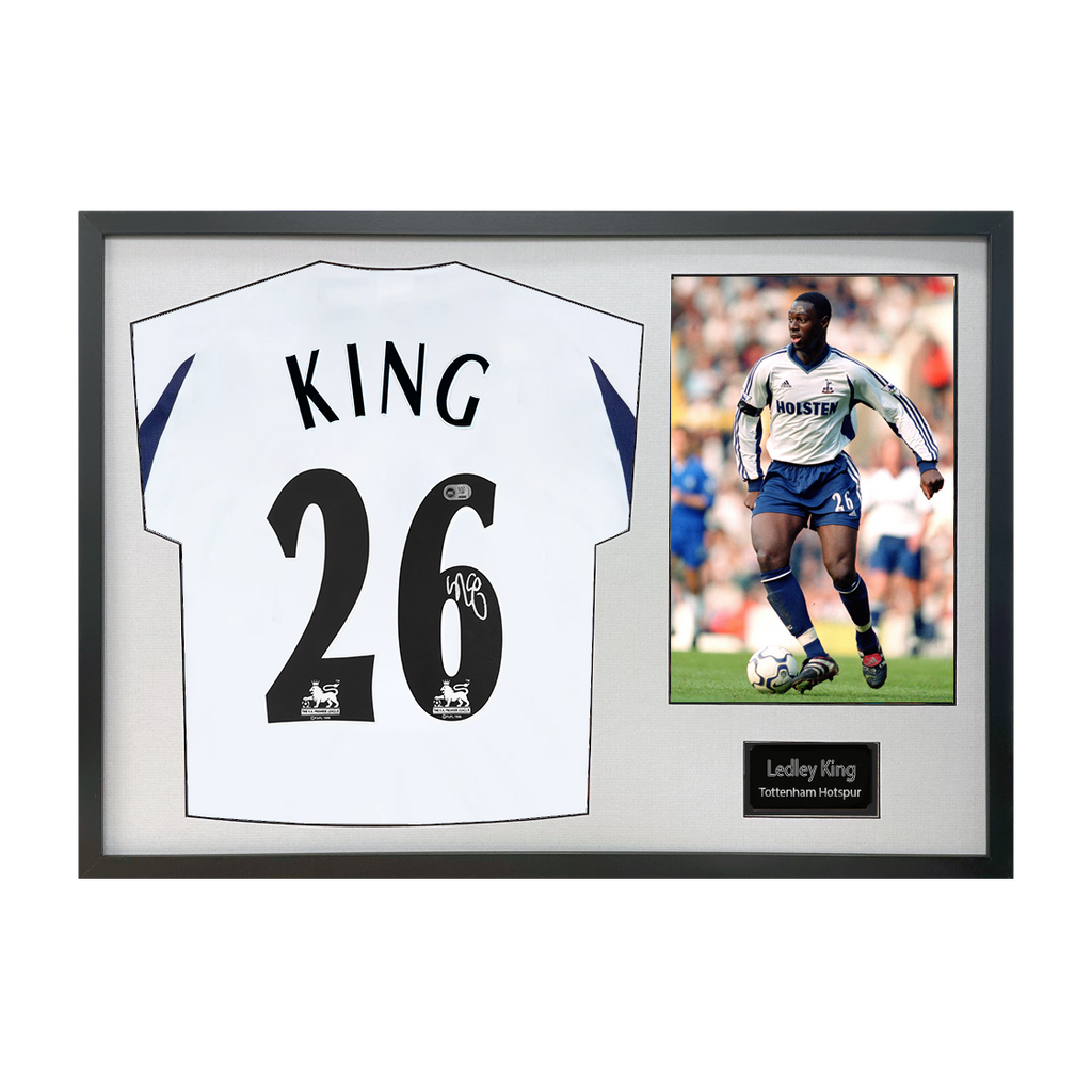 Ledley King Signed Tottenham Hotspur Shirt Classic Frame (ACG Cert)