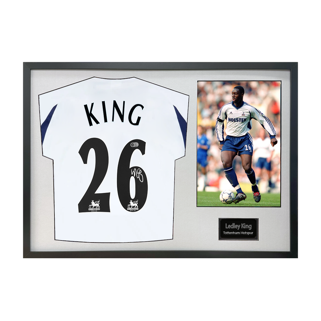 Ledley King Signed Tottenham Hotspur Shirt Classic Frame (ACG Cert)