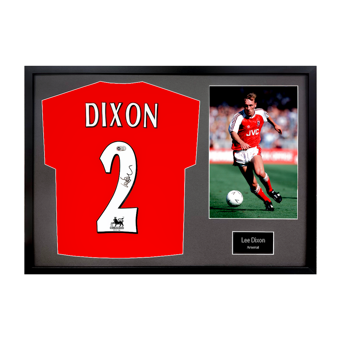 Lee Dixon Signed Arsenal Shirt Classic Frame (ACG Cert)