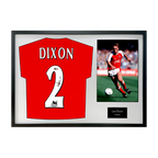 Lee Dixon Signed Arsenal Shirt Classic Frame (ACG Cert)