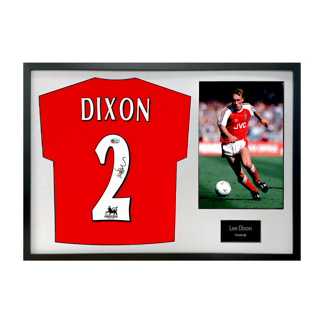 Lee Dixon Signed Arsenal Shirt Classic Frame (ACG Cert)