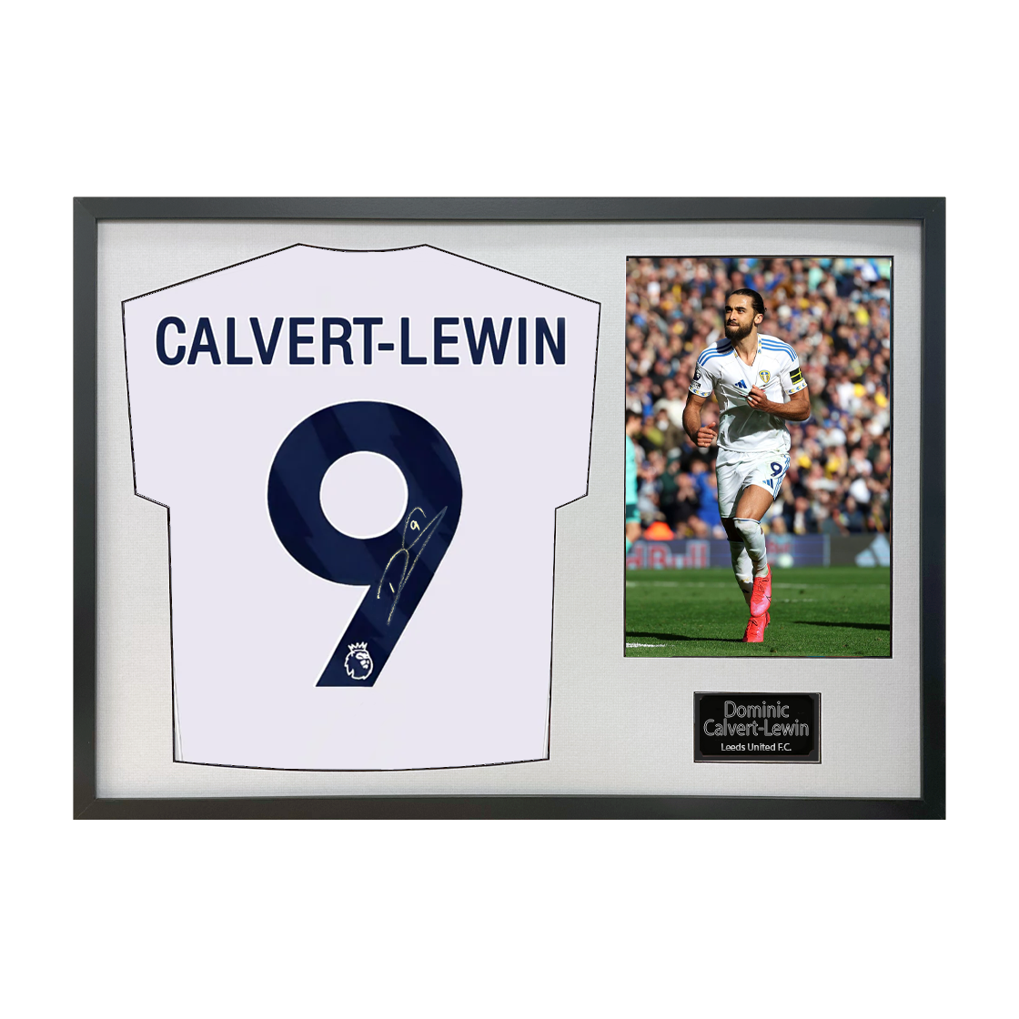 Dominic Calvert-Lewin Signed Leeds United Shirt Classic Frame (ACG Cert)