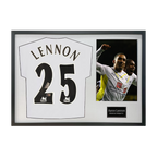 Aaron Lennon Signed Tottenham Hotspur Shirt Classic Frame (ACG Cert)