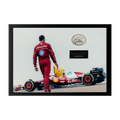 Lewis Hamilton Signed Scuderia Ferrari Cut Iconic Frame (ACG Cert)