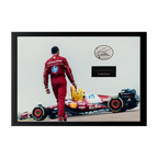 Lewis Hamilton Signed Scuderia Ferrari Cut Iconic Frame (ACG Cert)