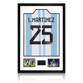 Lisandro Martínez Signed Argentina Premium Frame
